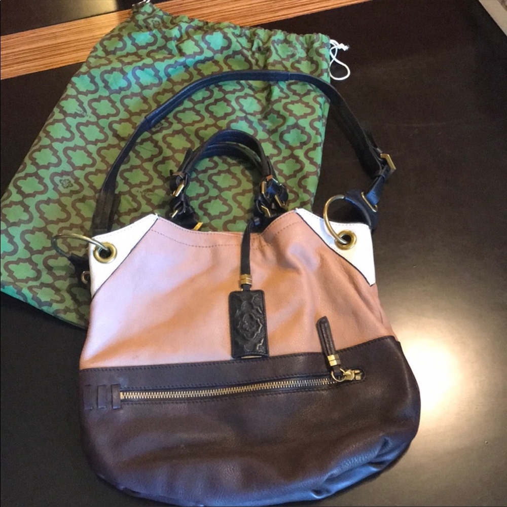 Oryani color block handbag